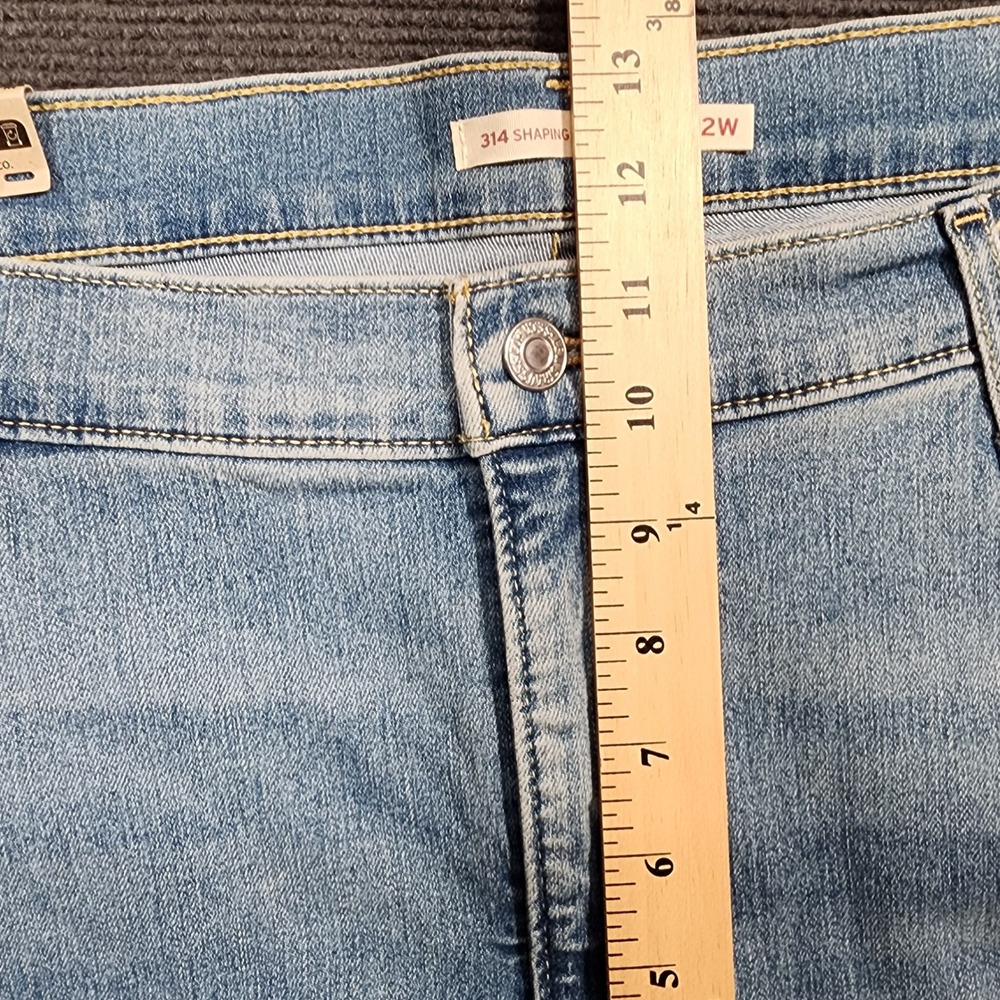 Levi's‎ 314 Shaping Straight Jeans Women 22W M Blue Stellar Stretch Mid Rise NWT - Picture 8 of 11